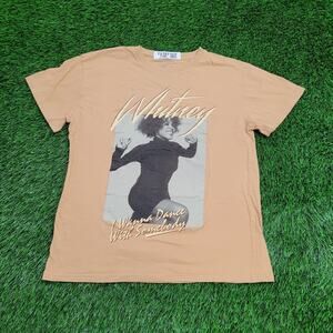 Whitney-Houston Shirt Womens M/L 19x24 Pop Music